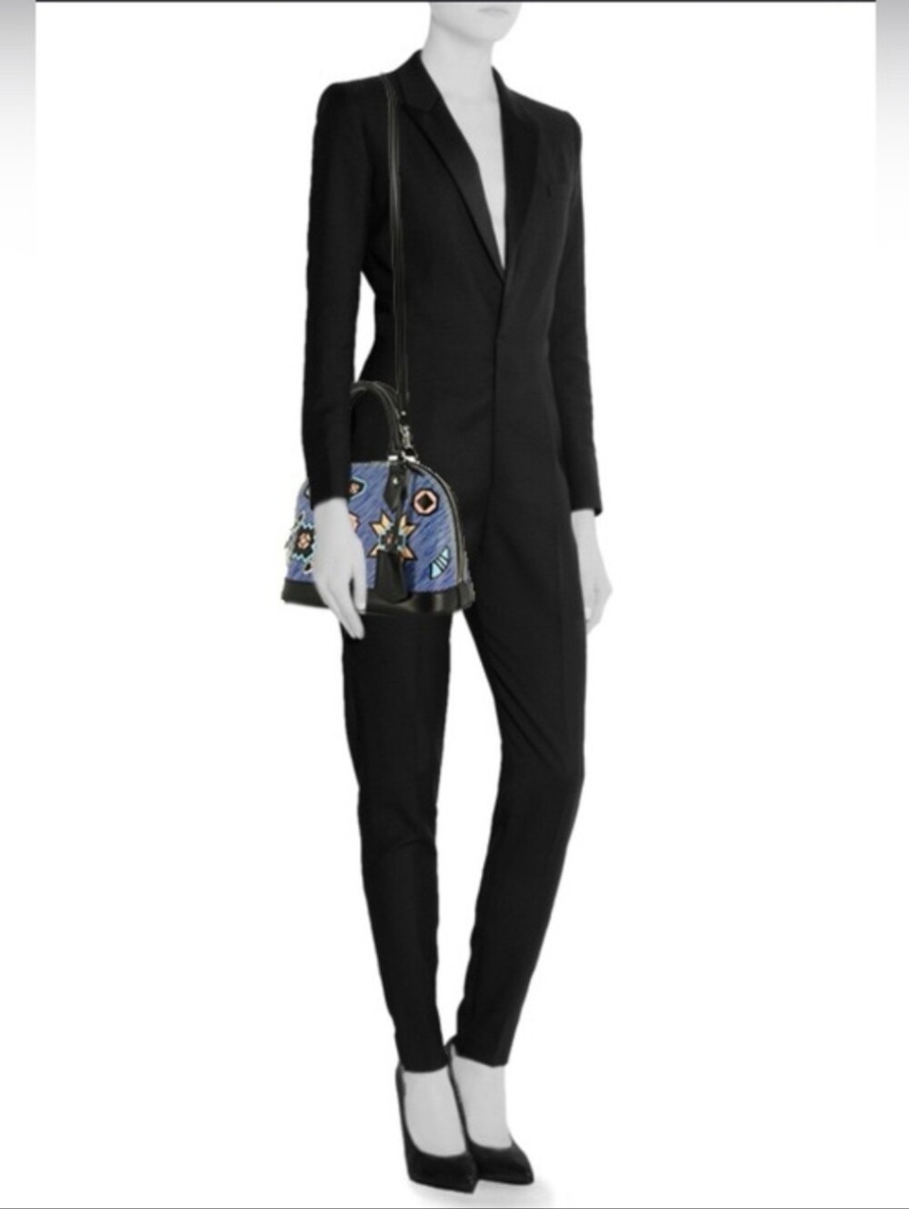 LOUIS VUITTON Epi Azteque Alma BB in Denim Light - Picture 5 of 14